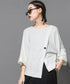 Asymmetric Button Boxy Top